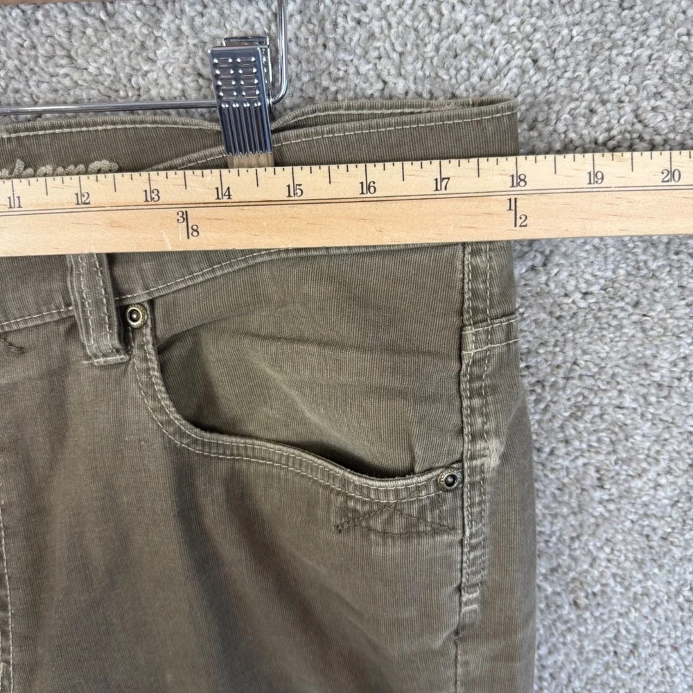 Tommy Bahama Mens 35x29  Classic Fit Pants Brown Olive Fine Wale Cotton